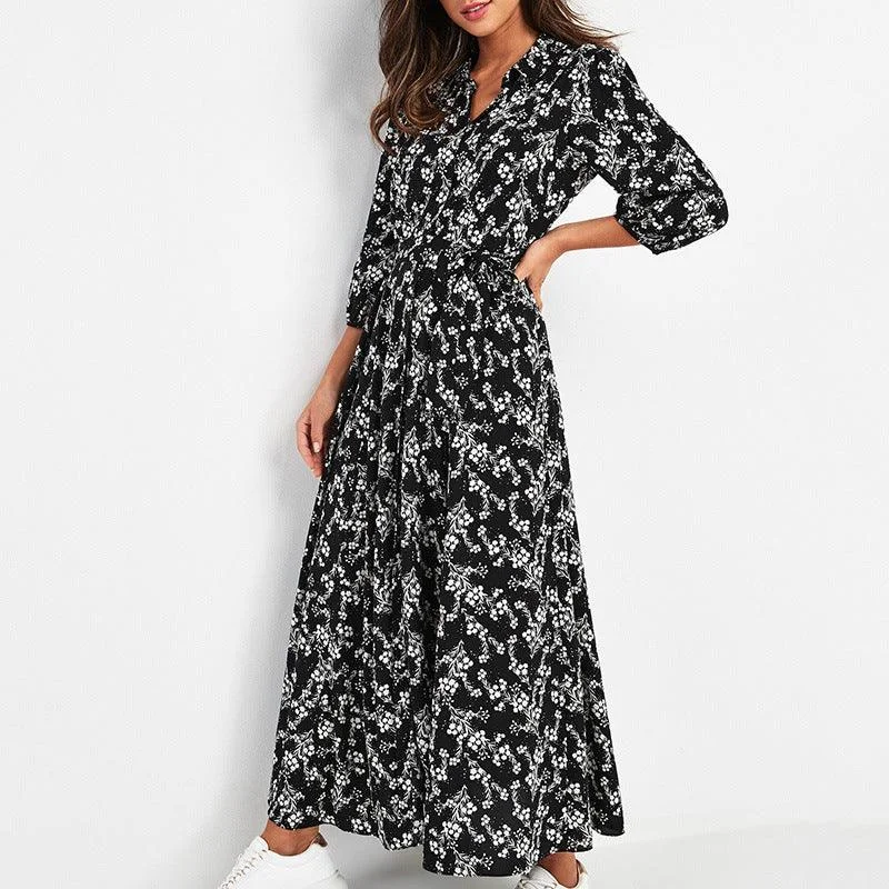 Take Advantage puff sleeve dressCasual slim dress