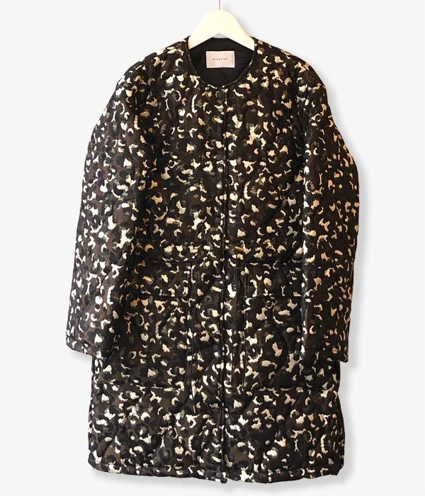 Friends and Family Sale comfortable outerwearPHEENY/LEOPARD JACQUARD QUILTING COAT(LEOPARD) Friends and Family Sale comfortable outerwearPHEENY/LEOPARD JACQUARD QUILTING COAT(LEOPARD)