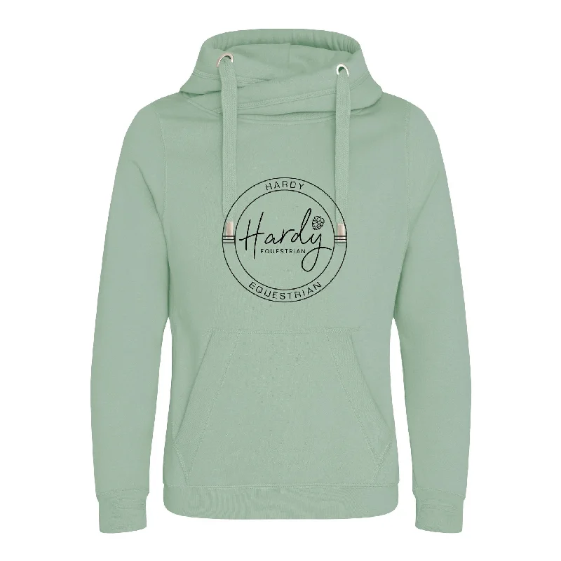 Hardy Equestrian Women's Cowl Neck Dusty Green Hoodie