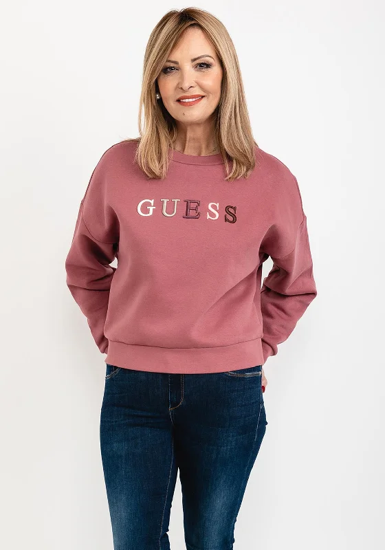Lowest Prices vintage hoodieGuess Womens Ombre Logo Sweatshirt, Rose