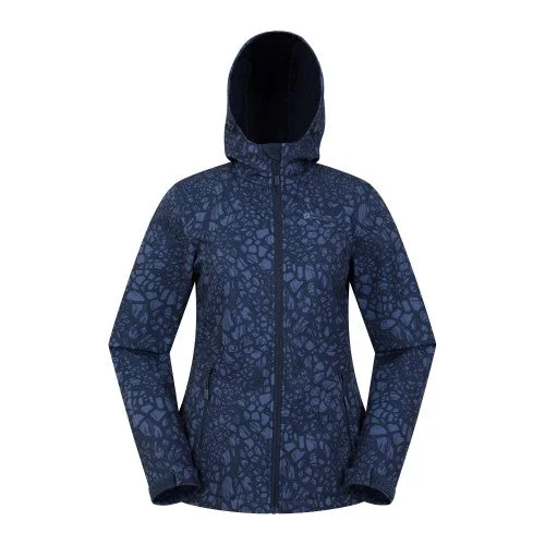 Year-End Sale urban coatMountain Warehouse Womens/Ladies Exodus Abstract Water Resistant Soft Shell Jacket