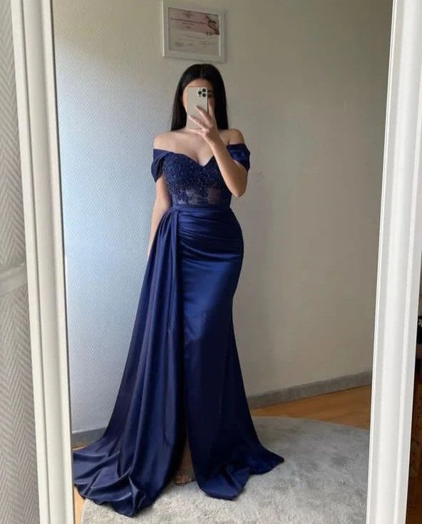 Inventory Reduction tiered dressMermaid Appliques Sheer Corset Satin Slit Prom Dress Y5729 Inventory Reduction tiered dressMermaid Appliques Sheer Corset Satin Slit Prom Dress Y5729