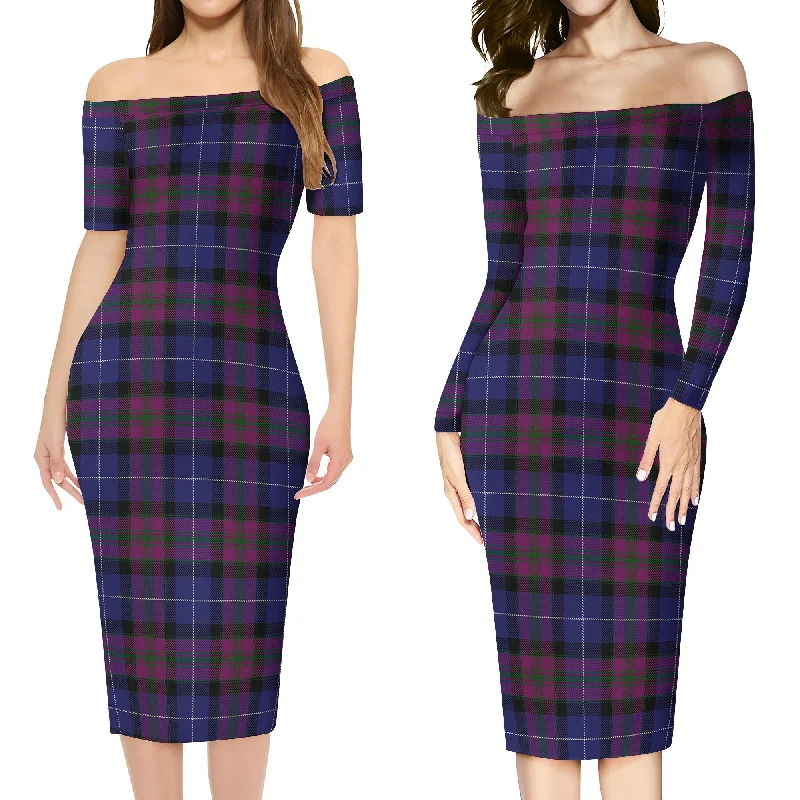 Price Meltdown Pride of Scotland Tartan Off Shoulder Lady Dress