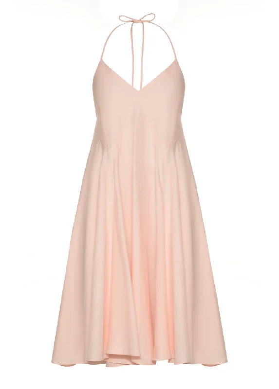 Hurry In v-neck dressPEONY STRIPES DRESS