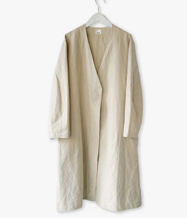 Clearance Items fitted coatholk/WOMAN GAWN (LIGHT KHAKI)