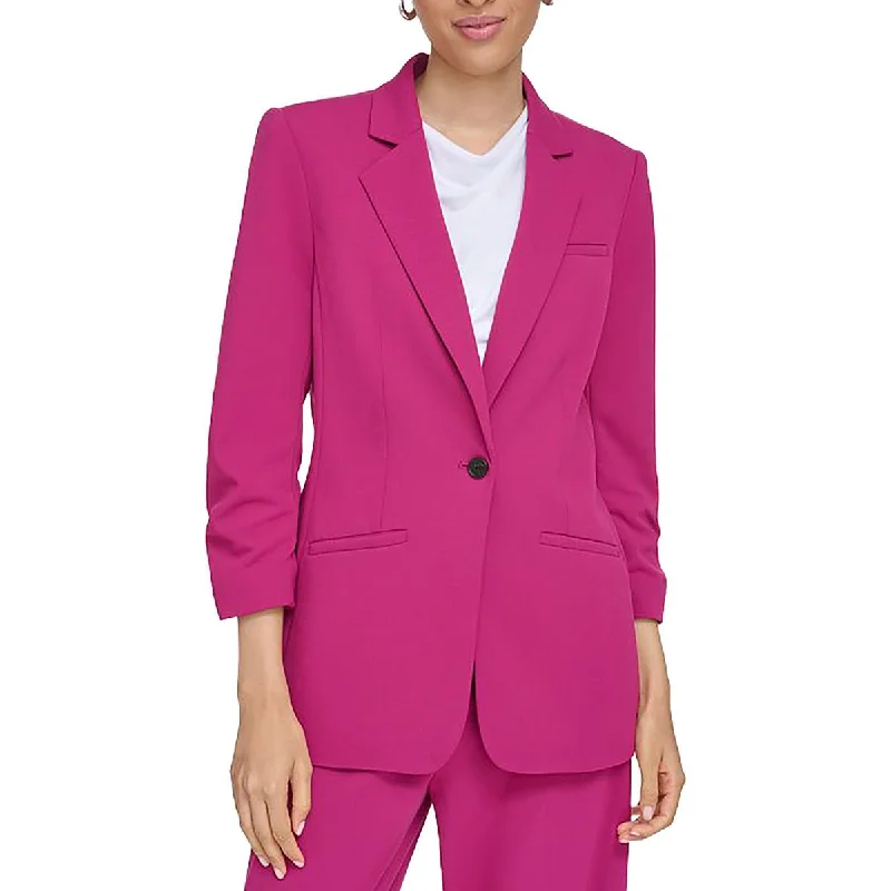 Bonus Savings vintage coatWomens Solid Office One-Button Blazer