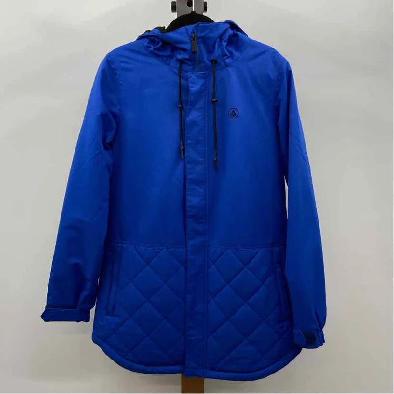 Members Only fitted coatVolcom Women's Size L Blue Solid Coat