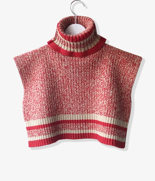 Price Fest outdoor adventure coatFUMIKA_UCHIDA/LINED HIGH-NECK BIB(RED×BEIGE)