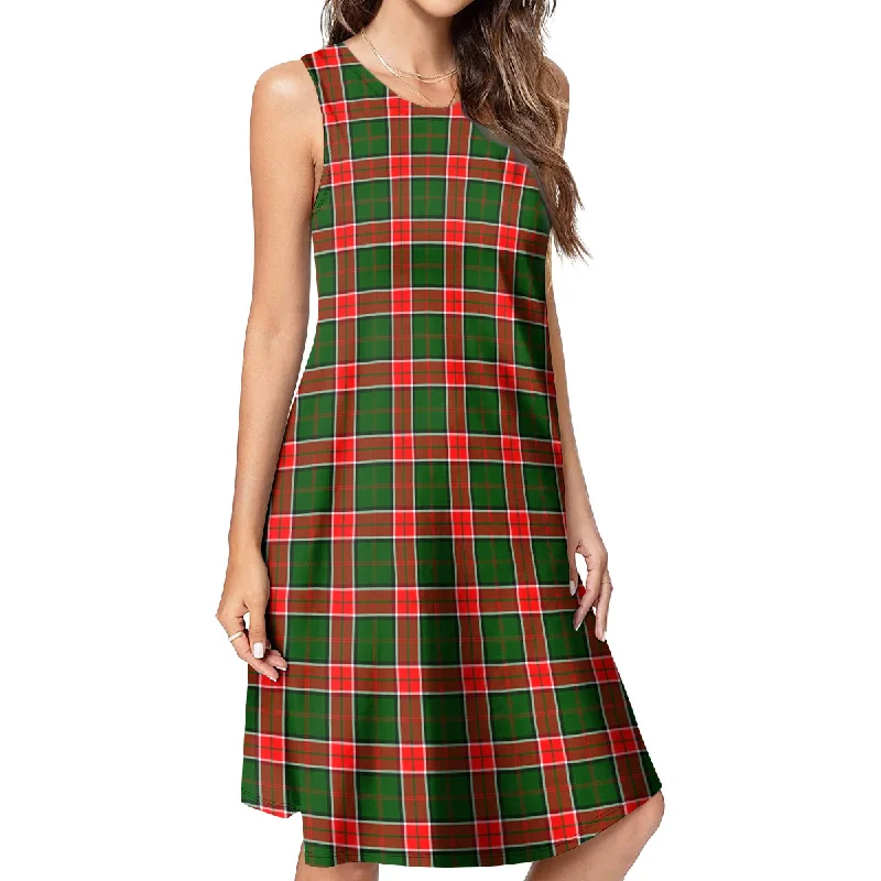 Value Deals Pollock Tartan Womens Casual Dresses