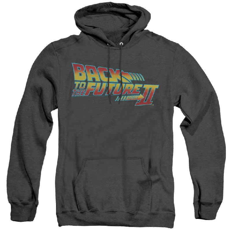 Hurry In warm hooded sweatshirtBack to the Future Trilogy Logo - Heather Pullover Hoodie Hurry In warm hooded sweatshirtBack to the Future Trilogy Logo - Heather Pullover Hoodie