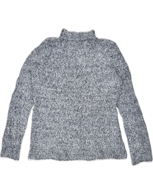 Limited Availability casual pullover hoodieCHAPS Womens Roll Neck Jumper Sweater UK 16 Large Blue Flecked Cotton Limited Availability casual pullover hoodieCHAPS Womens Roll Neck Jumper Sweater UK 16 Large Blue Flecked Cotton