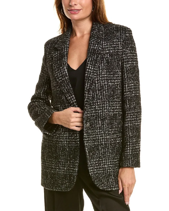 Exclusive Savings soft shell coatThe Kooples Tweed Wool & Alpaca-Blend Blazer