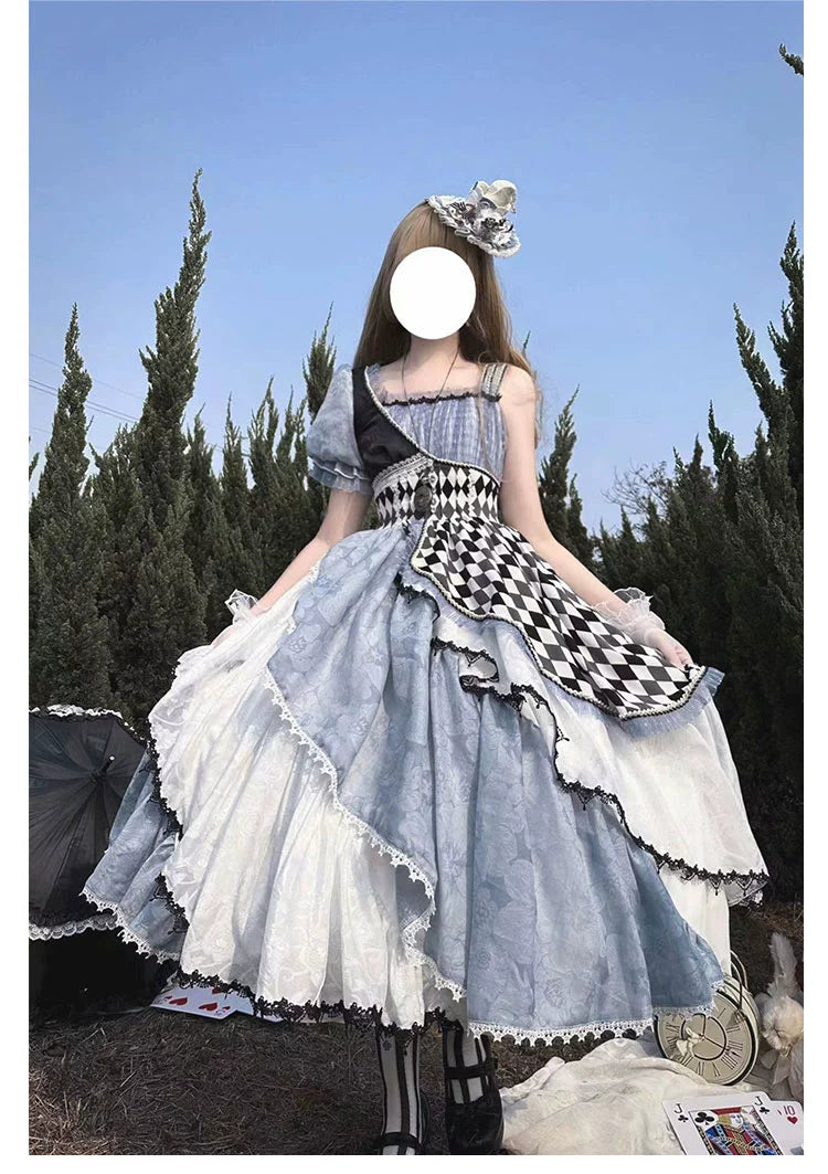Closeout ruffle dress(BFM)Shuangsheng Dream Island~Blooming on the Icefield~Classic Lolita Dress Serpentine Dress