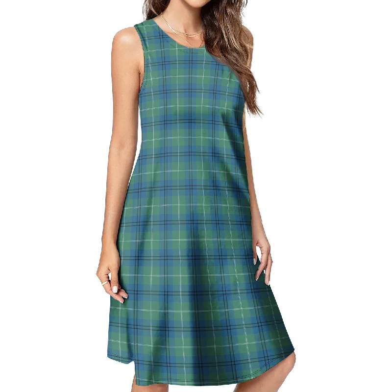 Year-End Clearance Oliphant Ancient Tartan Womens Casual Dresses