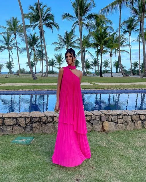 Unbeatable Prices stylish dressA-line Fuchsia Prom Dress,Fashion Party Gown Y5307