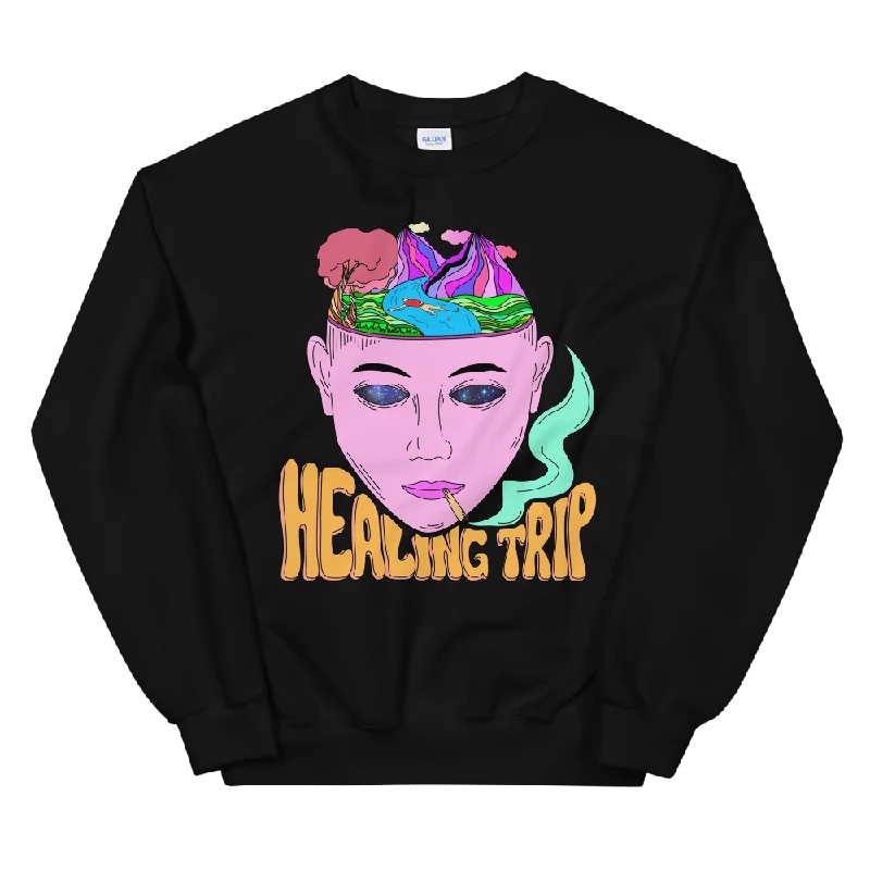 Limited Time Offer athletic casual sweatshirtHealing Trip Graphic Sweatshirt