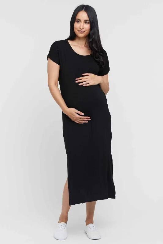Steals and Deals party-ready dressElsie Maternity Dress - Black