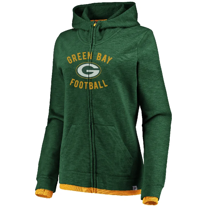 Low Prices chic fitness hoodieGreen Bay Packers Womens Hyper Fandom Zip Hoodie
