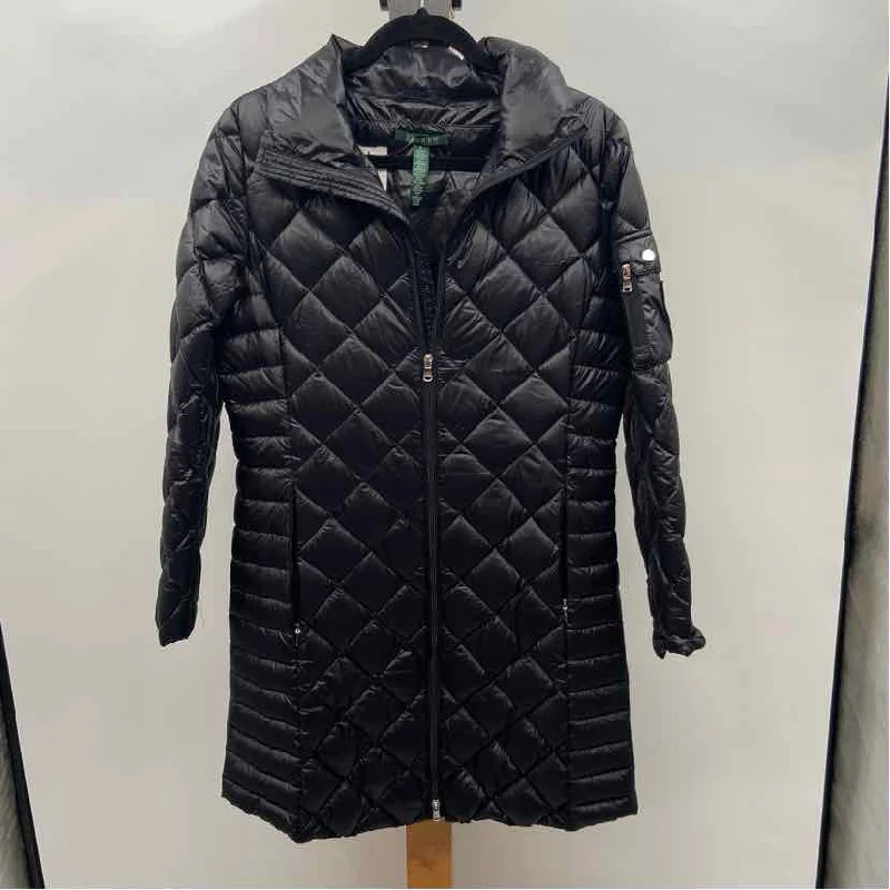 Doorbuster Deal comfortable coatRalph Lauren Women's Size S Black Solid Jacket