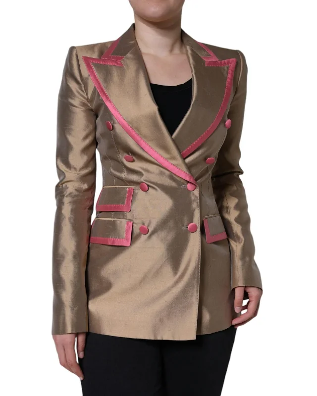 Act Now casual utility jacketDolce & Gabbana  Women's Gold Double Breasted Blazer