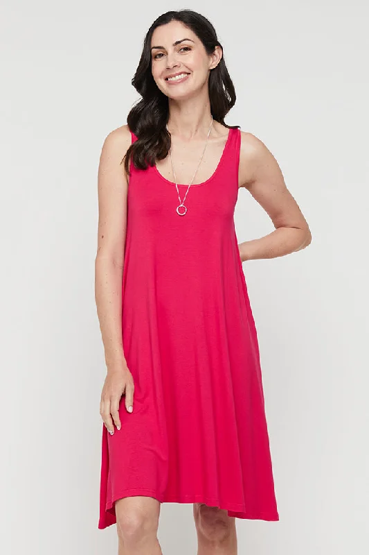 Incredible Offers fitted bodycon dressSwing Maternity Dress - Magenta