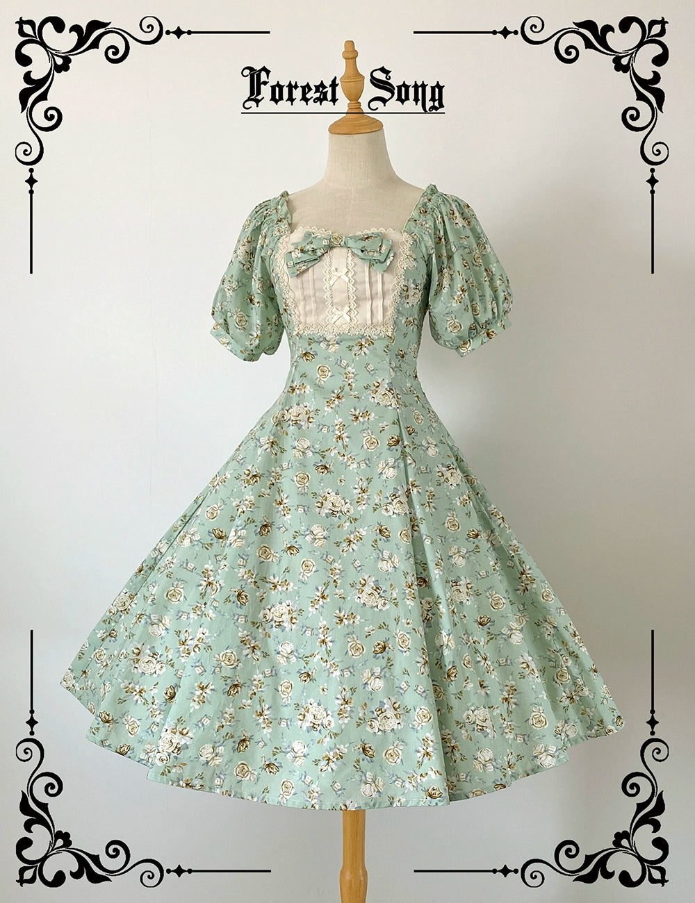 Exclusive Savings high-waisted dressForest Song~Pastoral Poem~Elegant Lolita OP Dress Floral Print 6-Piece Cut Lolita Dress Exclusive Savings high-waisted dressForest Song~Pastoral Poem~Elegant Lolita OP Dress Floral Print 6-Piece Cut Lolita Dress