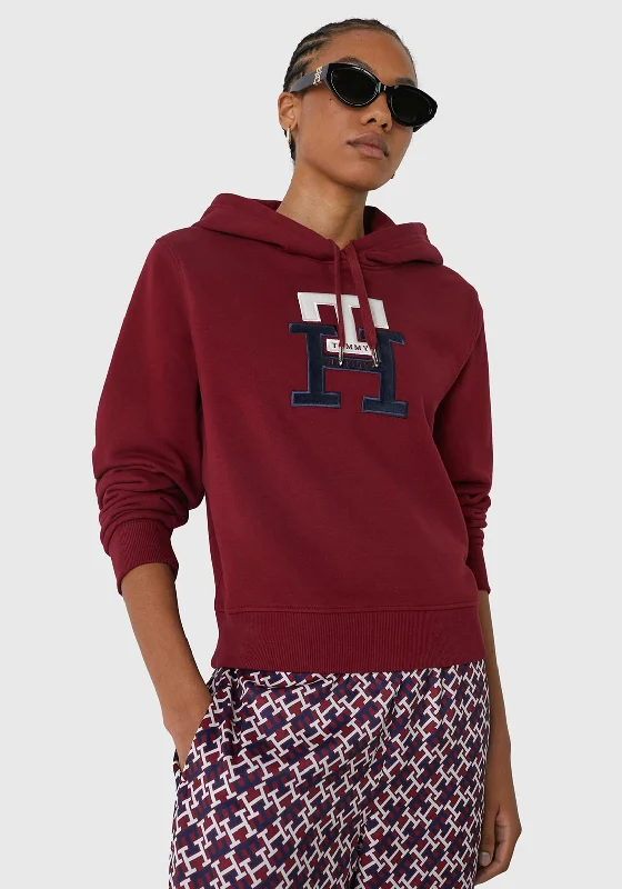 Online Only graphic hoodieTommy Hilfiger Womens Terry Monogram Hoodie, Rouge