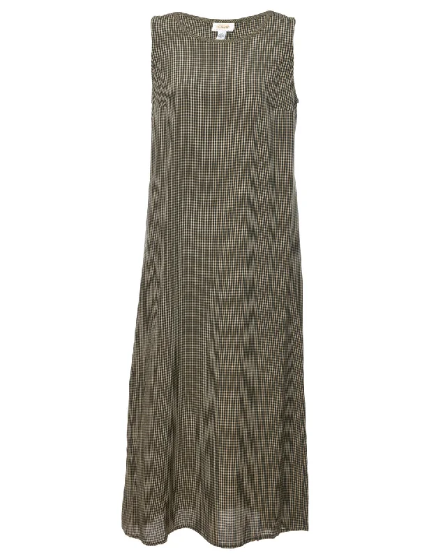 Anniversary Sale utility coatChecked Shift Dress - M