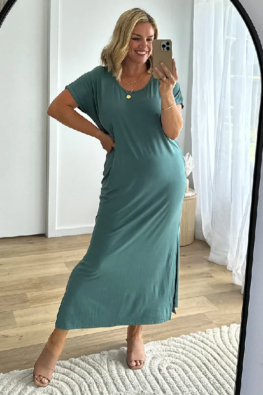 Crazy Deals flowy evening dressElsie Dress - Silver Pine