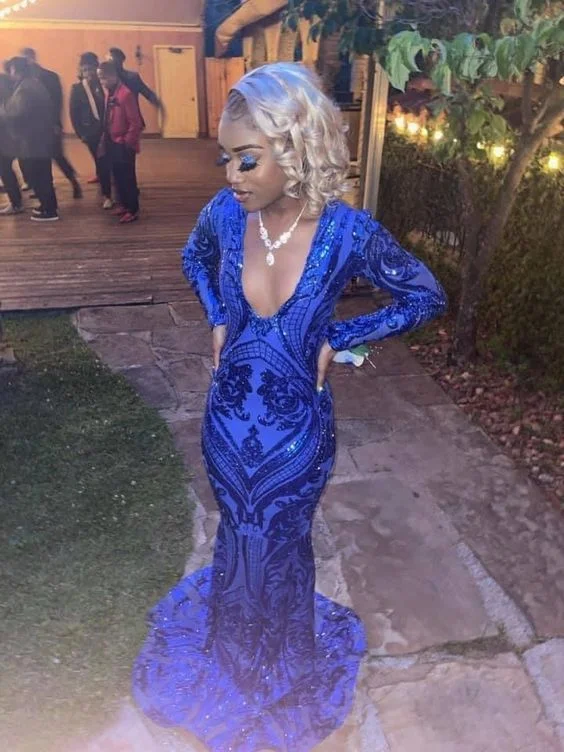 Buy Now bohemian dressSparkle Royal Blue Sequin Long Sleeves Mermaid Evening Dresses Y1663 Buy Now bohemian dressSparkle Royal Blue Sequin Long Sleeves Mermaid Evening Dresses Y1663