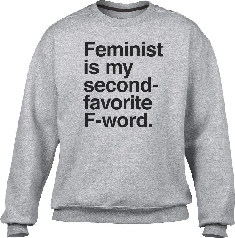 Weekend Deal pullover workout hoodieUnisex Feminist is My Second Favorite F Word Sweatshirt Weekend Deal pullover workout hoodieUnisex Feminist is My Second Favorite F Word Sweatshirt
