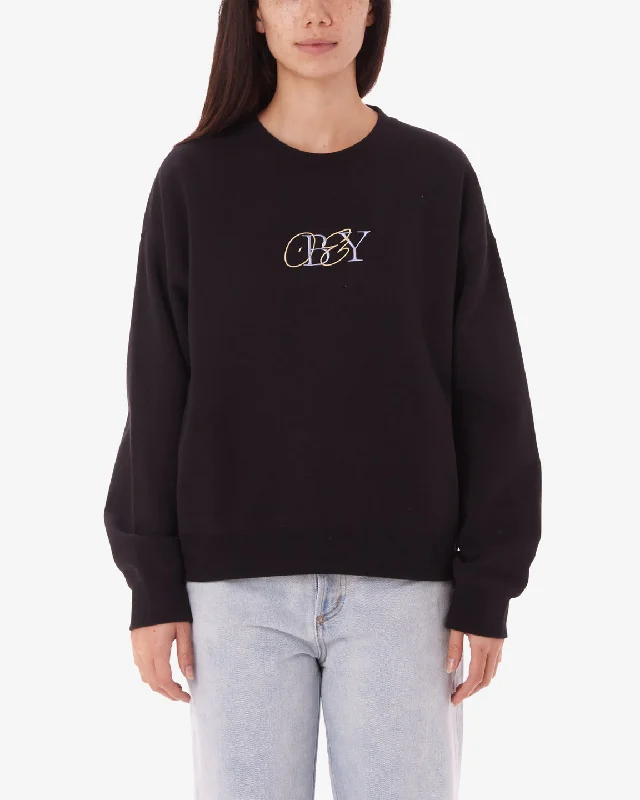 Markdown Madness luxe gym hoodieObey TYPE MIX CREWNECK - DIGITAL BLACK