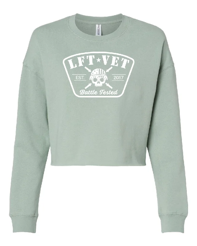 Fantastic Offers street style hoodieBattle Tested Patch Cropped Crew Pullover