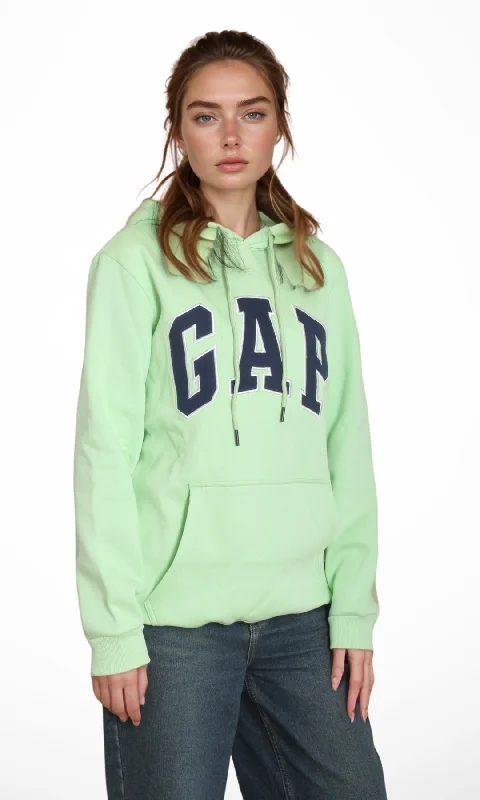 Price Drop athletic casual sweatshirtWomen Vintage Pullover Hoodie (Apple Green)