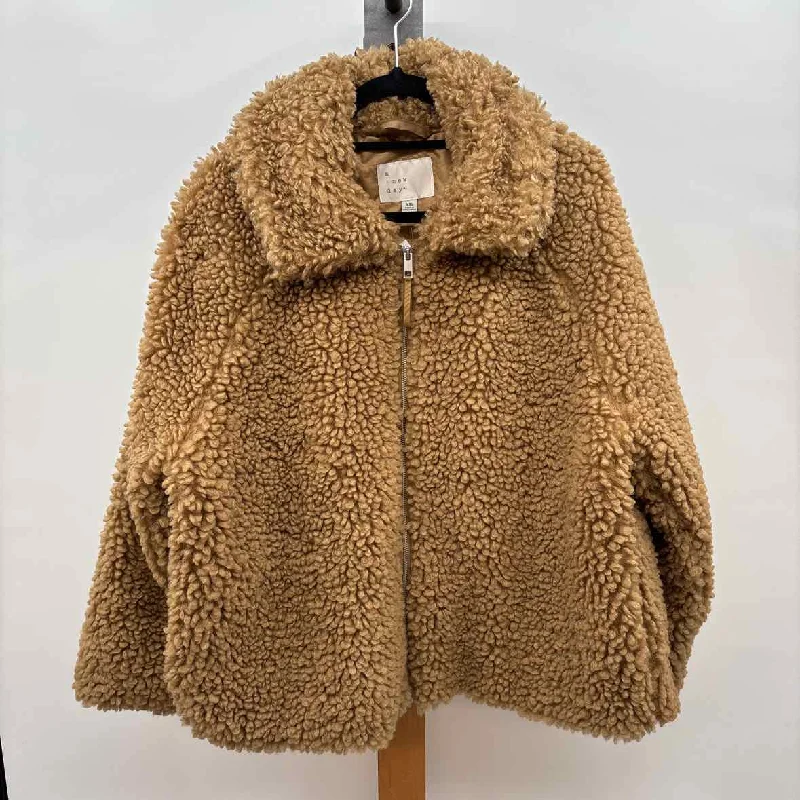 Price Break breathable jacketa new day Women's Size XXL Brown Nubby Jacket
