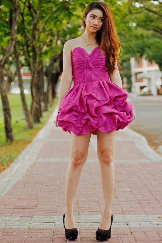 Don't Miss A-line Sweetheart Knee Length Charmuse Paillette Homecoming Dress