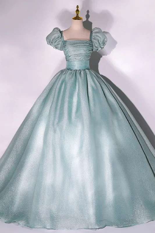 Instant Discount Cute Tulle Long Prom Dresses, A-Line Evening Dresses