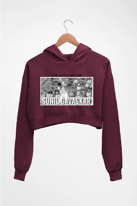 Sunil Gavaskar Crop HOODIE FOR WOMEN