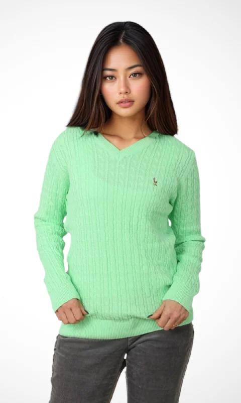 Deal of the Week sleek workout sweatshirtWomen Knit Jumper (Light Green)