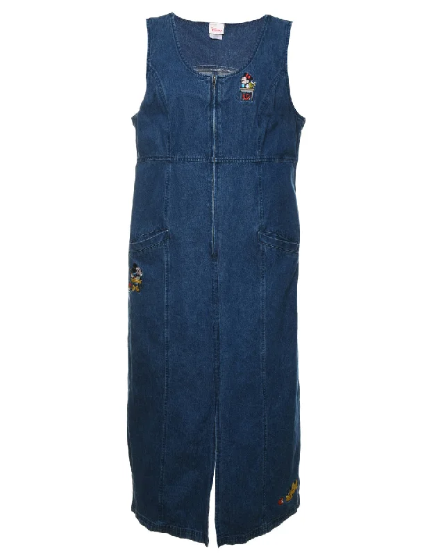 Stock Up and Save minimalist jacketDisney Embroidered Denim Dress - L