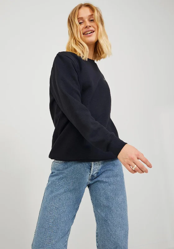 Super Savings oversized pullover hoodieJJXX Abbie Crew Neck Sweatshirt, Black
