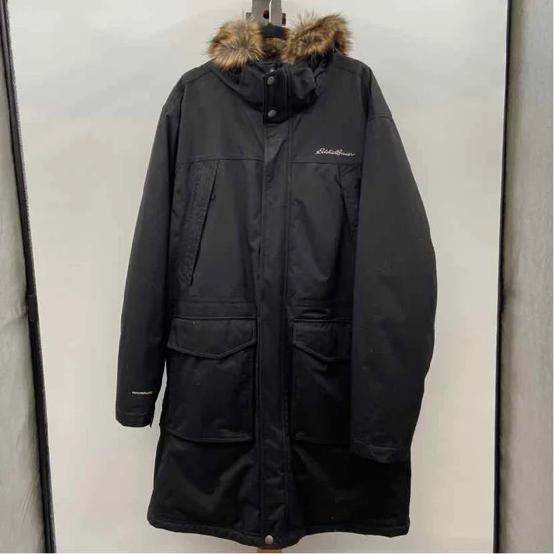 Today’s Deal fashionable outerwearEddie Bauer Women's Size xxxl Black Solid Coat