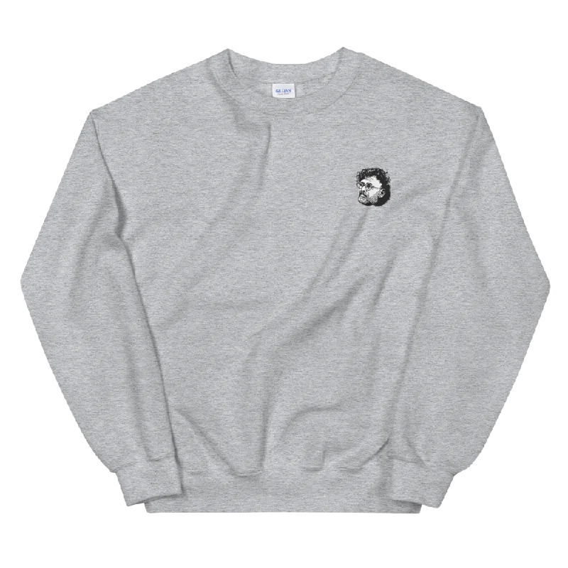 Now or Never fitted workout hoodieTerrence McKenna Embroidery Graphic Sweatshirt