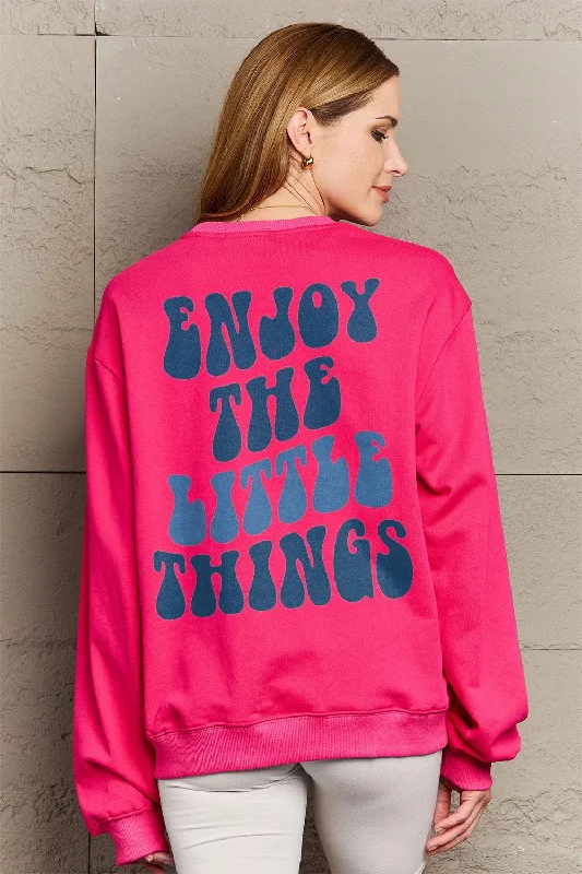 Special Discount lightweight fitness hoodieSimply Love Full Size ENJOY THE LITTLE THINGS Round Neck Sweatshirt Special Discount lightweight fitness hoodieSimply Love Full Size ENJOY THE LITTLE THINGS Round Neck Sweatshirt