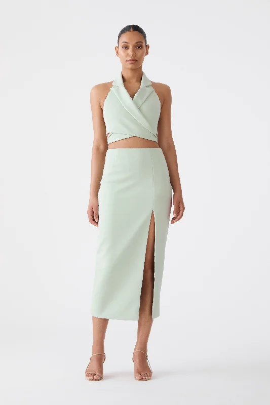 Grand Opening Sale draped dressSan Sloane Alessia Midi Dress