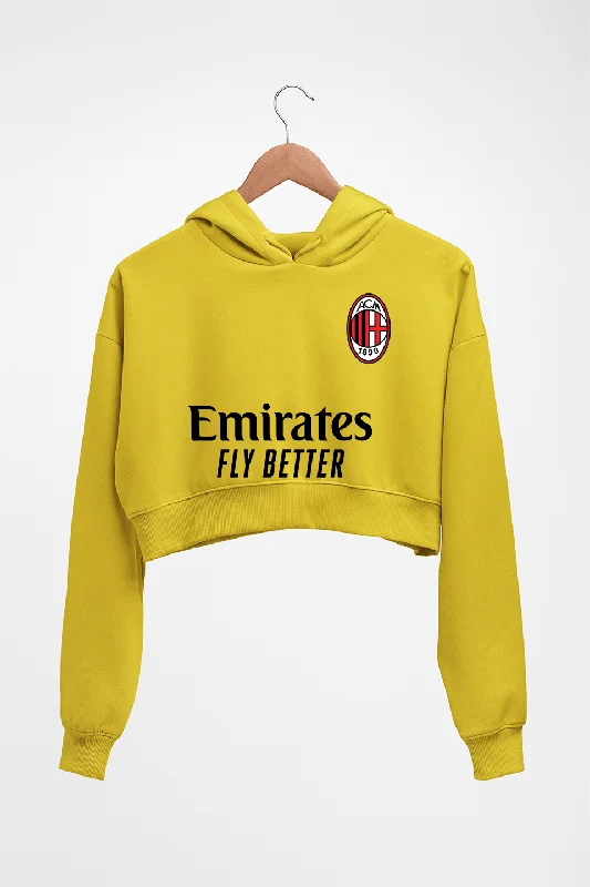 A.C. Milan 2021-22 Crop HOODIE FOR WOMEN