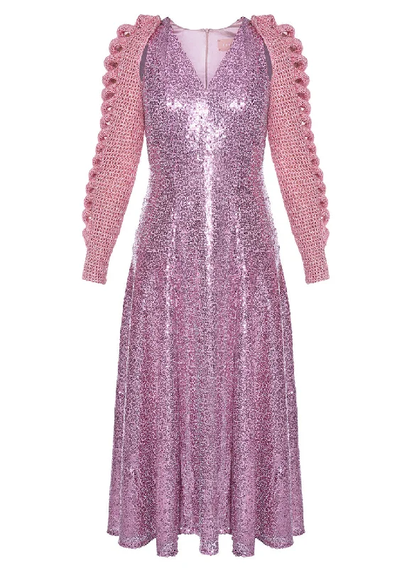 Massive Deals floral dressMARINA REMOVABLE  SLEEVES DRESS