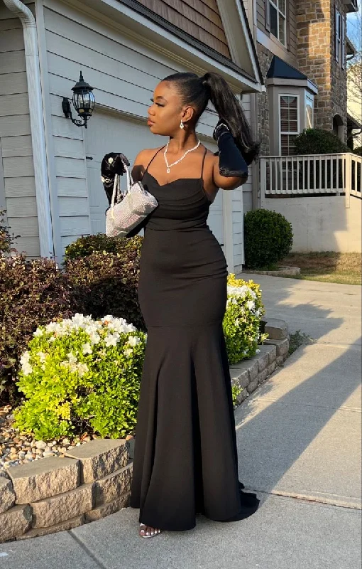 Unmissable Offer textured dressCharming Black Trumpet/Mermaid Long Prom Dress,Black Evening Dress ,Y2450