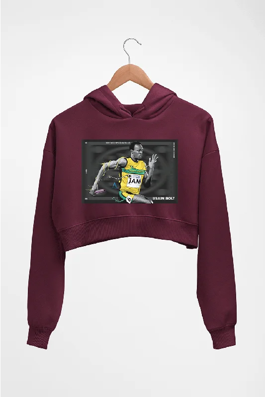 Usain Bolt Crop HOODIE FOR WOMEN