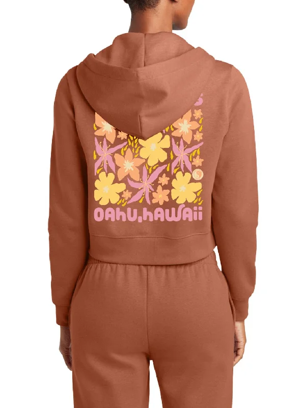 Can't Miss premium coatT&C Surf Lovely Puas Crop Zip Hoodie
